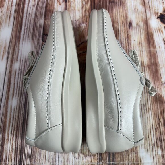 SAS Womens Size 5 Wide Bone Leather TRAVELER Athletic Oxford Walking Shoes NEW - Picture 6 of 11